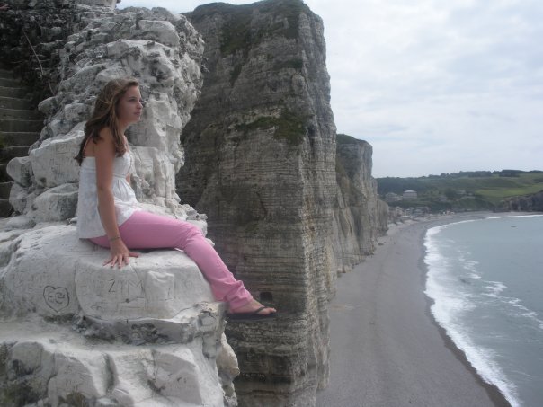 I'm not going to lie, I was pretty terrified sticking my legs over this cliff for the photo!  I suppose I was more brave at 16 than I am at 25!  The overlook was WAY higher up than I had remembered.