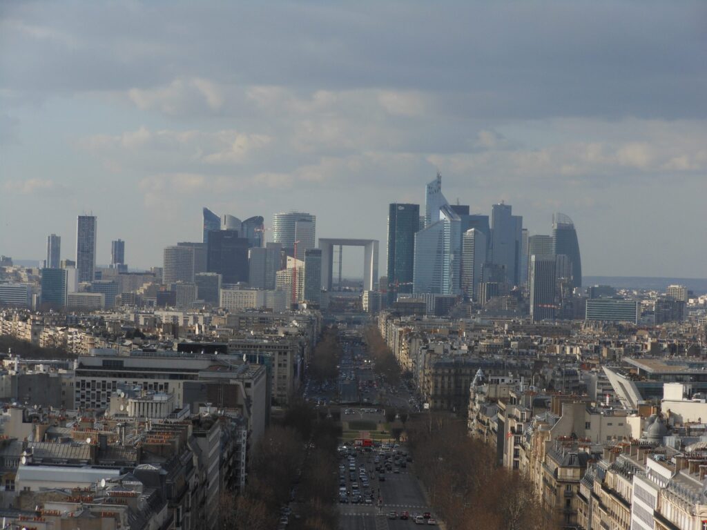 View from Arc de Triomphe
